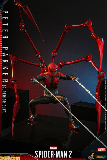 『Marvel's スパイダーマン2』スーペリア・スーツのスパイダーマンがフィギュア化。メタリックなピンサーがクール