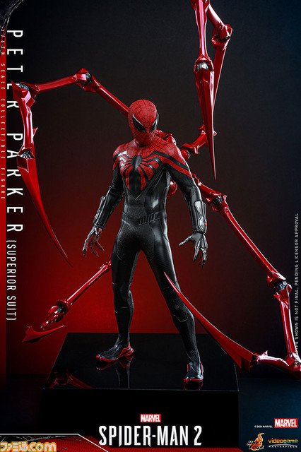 『Marvel's スパイダーマン2』スーペリア・スーツのスパイダーマンがフィギュア化。メタリックなピンサーがクール