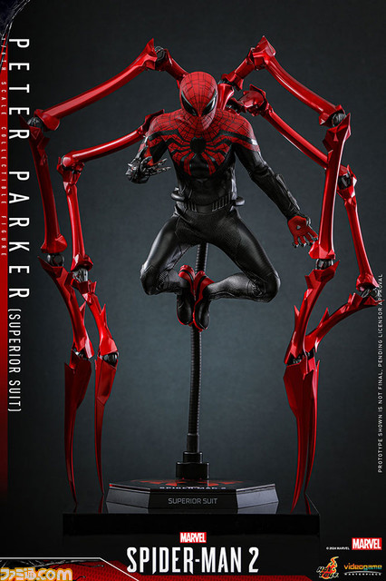『Marvel's スパイダーマン2』スーペリア・スーツのスパイダーマンがフィギュア化。メタリックなピンサーがクール