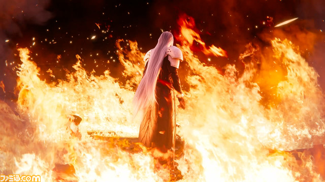 『FF7 リバース』炎に包まれたセフィロスが渋谷に出現。クラウドやティファたちが山手線をジャック。2月18日より都内各所で発売直前企画を実施