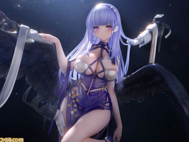 『アズレン』ダイドーが“多感なるBisqueDoll”衣装でスケールフィギュア化。胸元の肉感や深いスリットの入ったドレスから見える脚を再現し、艶やかな仕上がりに