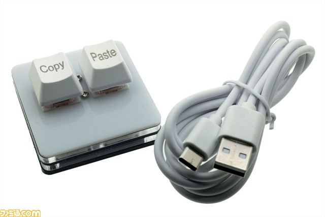 コピペ専用小型キーボード（Mac/iPad対応）発売。切り取り機能を付けた3ボタン版も