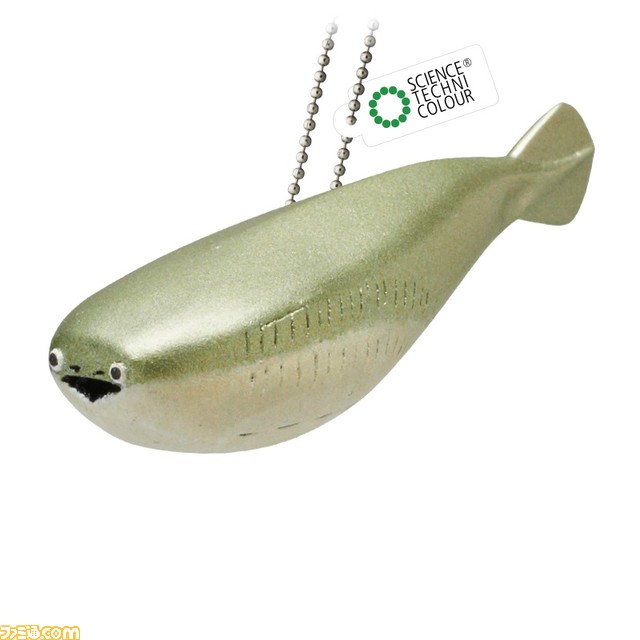 サカバンバスピスのミニチュアフィギュアがカプセルトイで発売。ノーマル、ブルー、グリーン、ピンクの4色を台座とボールチェーンの2タイプで展開