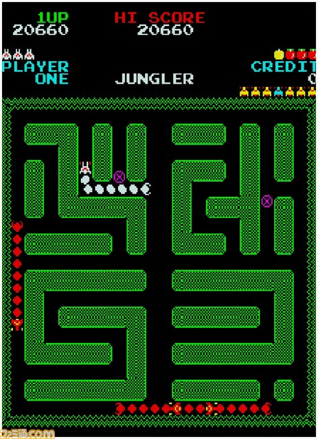 【アケアカ】『ジャングラー』Switch/PS4で2月22日配信。迷路のようなステージを徘徊する敵に弾を当てて撃破を目指すアクションゲーム