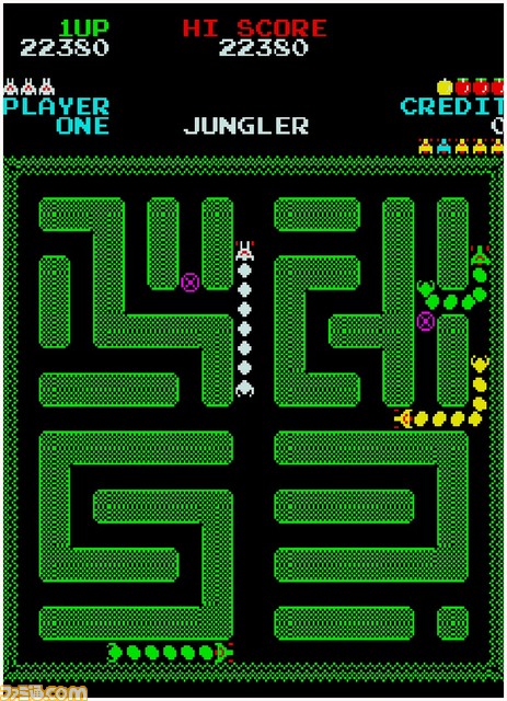 【アケアカ】『ジャングラー』Switch/PS4で2月22日配信。迷路のようなステージを徘徊する敵に弾を当てて撃破を目指すアクションゲーム