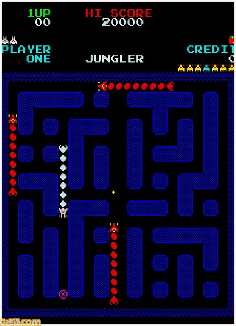 【アケアカ】『ジャングラー』Switch/PS4で2月22日配信。迷路のようなステージを徘徊する敵に弾を当てて撃破を目指すアクションゲーム