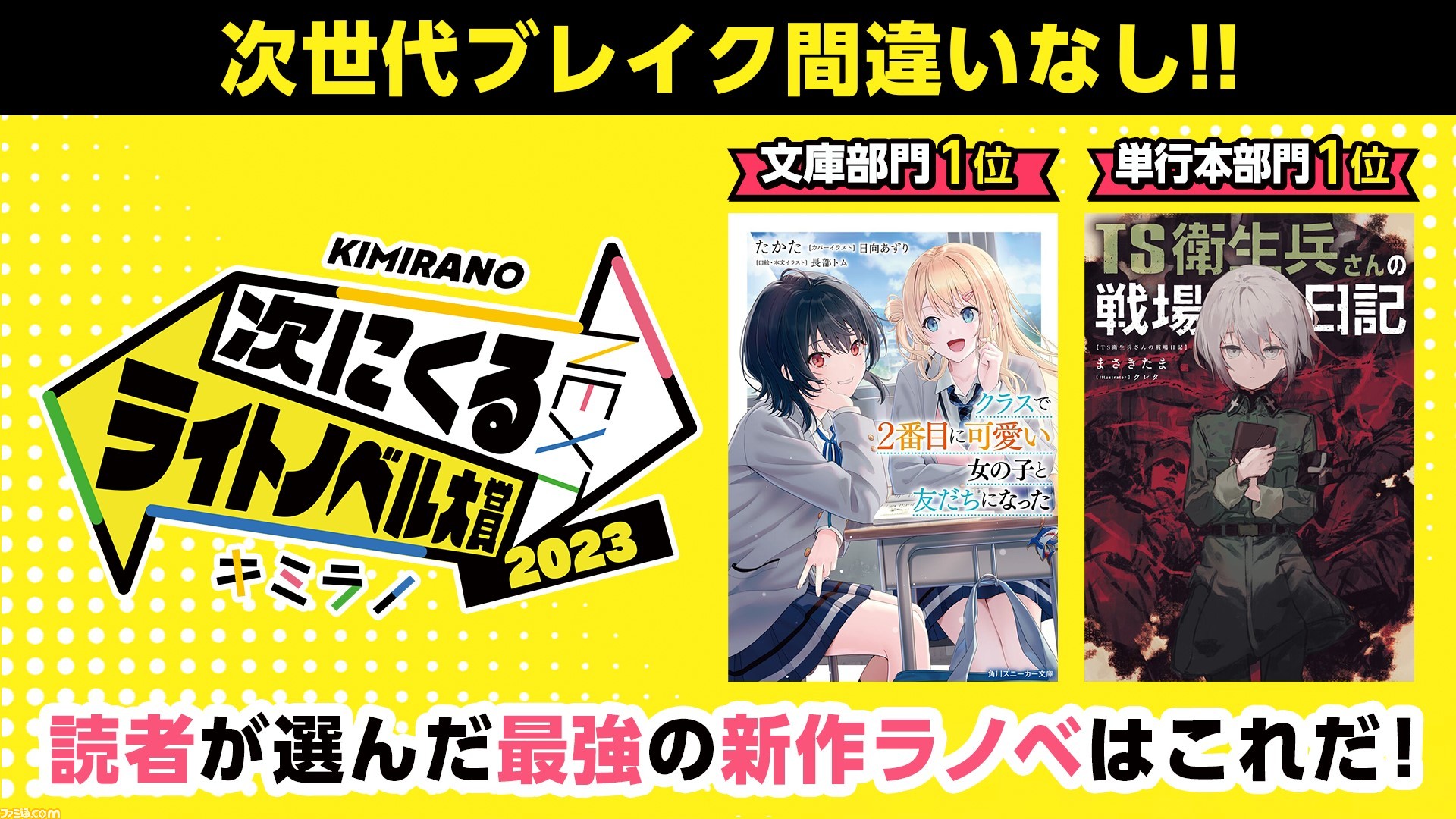 【次にくるライトノベル大賞2023】『クラスで2番目に可愛い女の子 【次にくるライトノベル大賞2023】『クラスで2番目に可愛い女の子