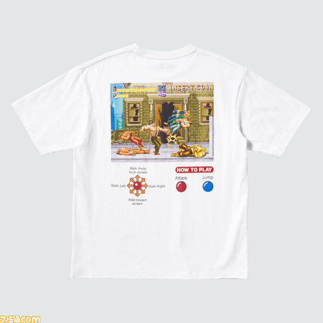 『モンハン』『バイオRE4』『スト2』などカプコン作品のTシャツがユニクロで3/25より発売。これを記念しブラウザゲーム『UT ADVENTURE』公開開始