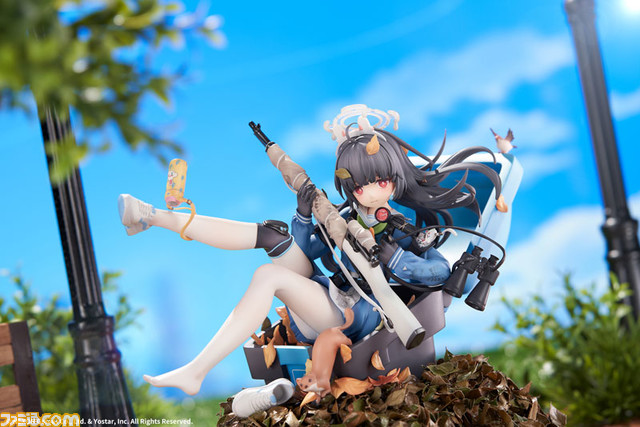 『ブルーアーカイブ』ミユがフィギュア化。EXスキル演出時のゴミ箱に収まる瞬間を再現