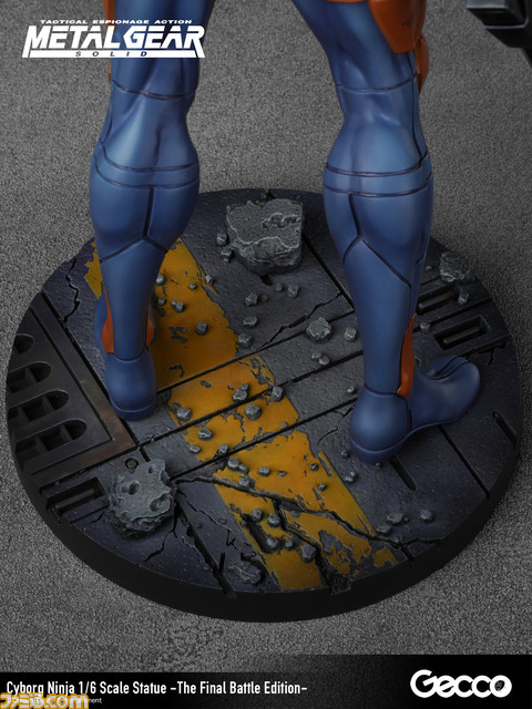 『メタルギアソリッド』サイボーグ忍者最終決戦版が1/6スケールでフィギュア化。レーザー砲で切断された左腕や損傷したヘルメットを生々しく再現