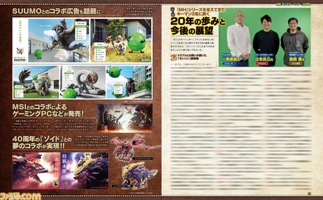 『モンスターハンター』20周年特集。20年の歴史を振り返りつつ読者アンケート結果も発表。シリーズ作開発陣のスペシャルインタビューも【先出し週刊ファミ通】