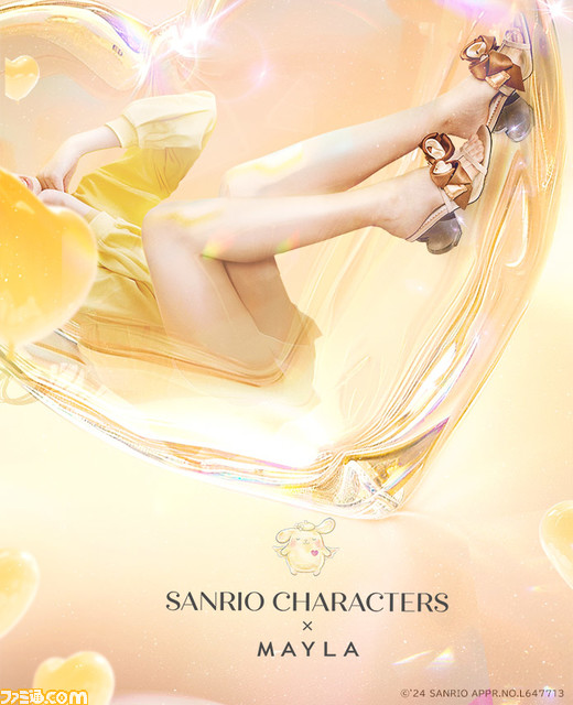 【サンリオ】クリオネをイメージしたハローキティやシナモロール、クロミなどのサンダルが3月4日17時より予約開始。ヒール部分はキュートなハート型