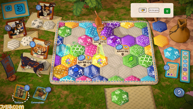 『キャリコ～陽だまりネコとパッチワーク～』ネコと戯れながらキルトを縫っていくパズルゲーム。本日（3/5）よりSteamで発売