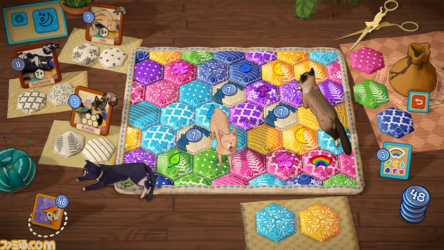 『キャリコ～陽だまりネコとパッチワーク～』ネコと戯れながらキルトを縫っていくパズルゲーム。本日（3/5）よりSteamで発売