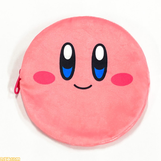 『星のカービィ』まんまるポーチが登場。カービィたちのキュートな顔をデザインしたふわふわ素材のアイテム。4月中旬よりガチャで発売
