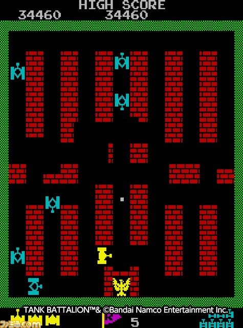【アケアカ】『タンクバタリアン』が3月7日配信。タンクを操縦し敵から司令部を守るシューティング。『バトルシティー』や『タンクフォース』の原点