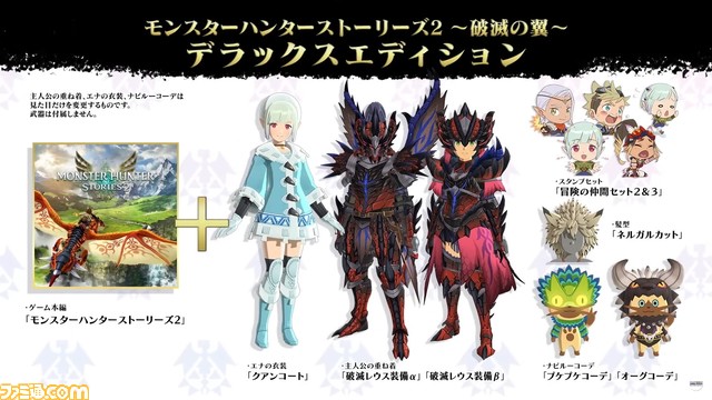 『モンスターハンターストーリーズ2 ~破滅の翼~』PS4版が6月14日に発売決定。『モンハンライズ』のセーブデータがあるとカムラの受付嬢コーデ”がもらえる【カプコンハイライツ】