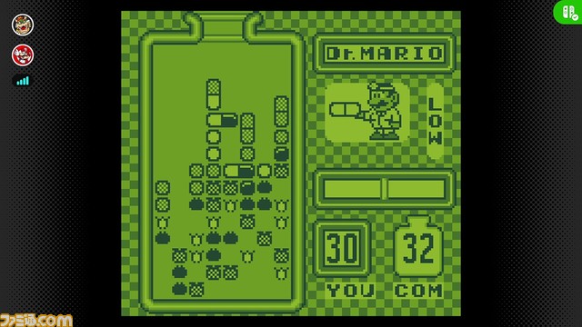 『ドクターマリオ』『マリオゴルフGB』『マリオテニスGB』がNintendo Switch Onlineに本日(3/12)追加。月額306円で遊べる