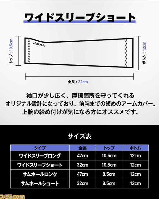 “REJECT”オリジナルのゲーミングアームカバーが発売。ガラス製マウスパッドとの相性抜群で、ズレにくく長時間のゲームプレイも快適