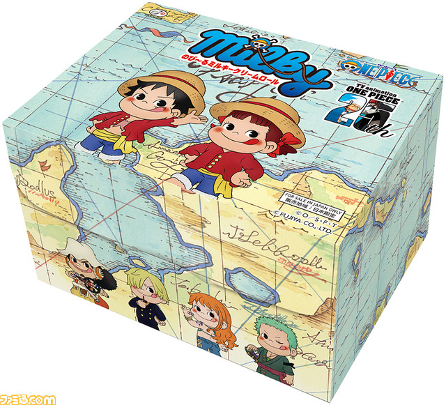 『ワンピース』ペコちゃん風に変身したルフィやゾロがデザインされたミルキー缶が登場。不二家のコラボグッズが4月2日より発売