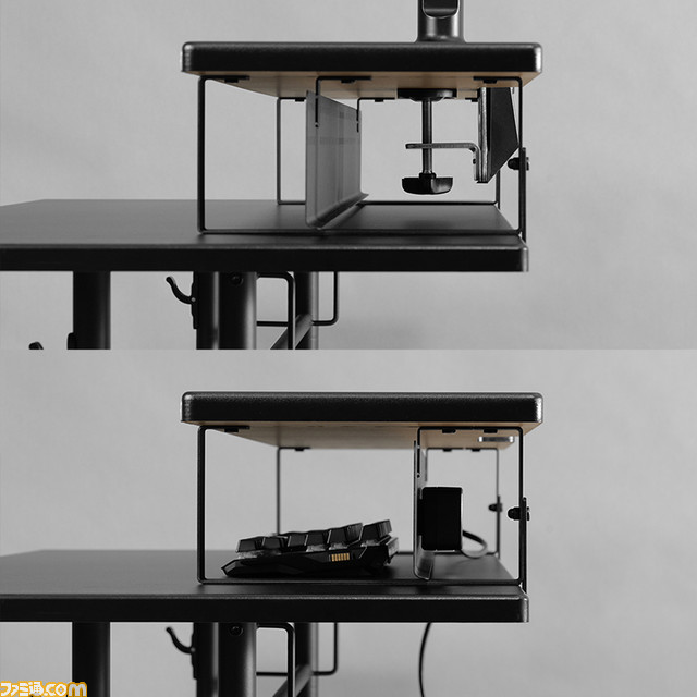 これでデスクまわりはスッキリ。デュアルモニターアームに対応したゲーマー向けモニター台が発売。ごちゃつく配線はスクリーンの裏側に収納可能