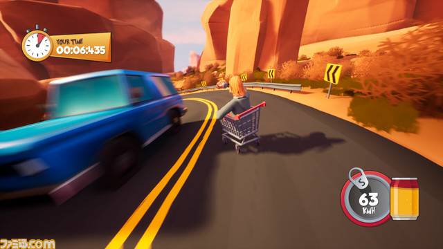 ショッピングカート限定レースゲーム『Slackers - Carts of Glory』Steamページ公開。ブレーキなしのデンジャラスバトル