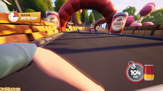 ショッピングカート限定レースゲーム『Slackers - Carts of Glory』Steamページ公開。ブレーキなしのデンジャラスバトル