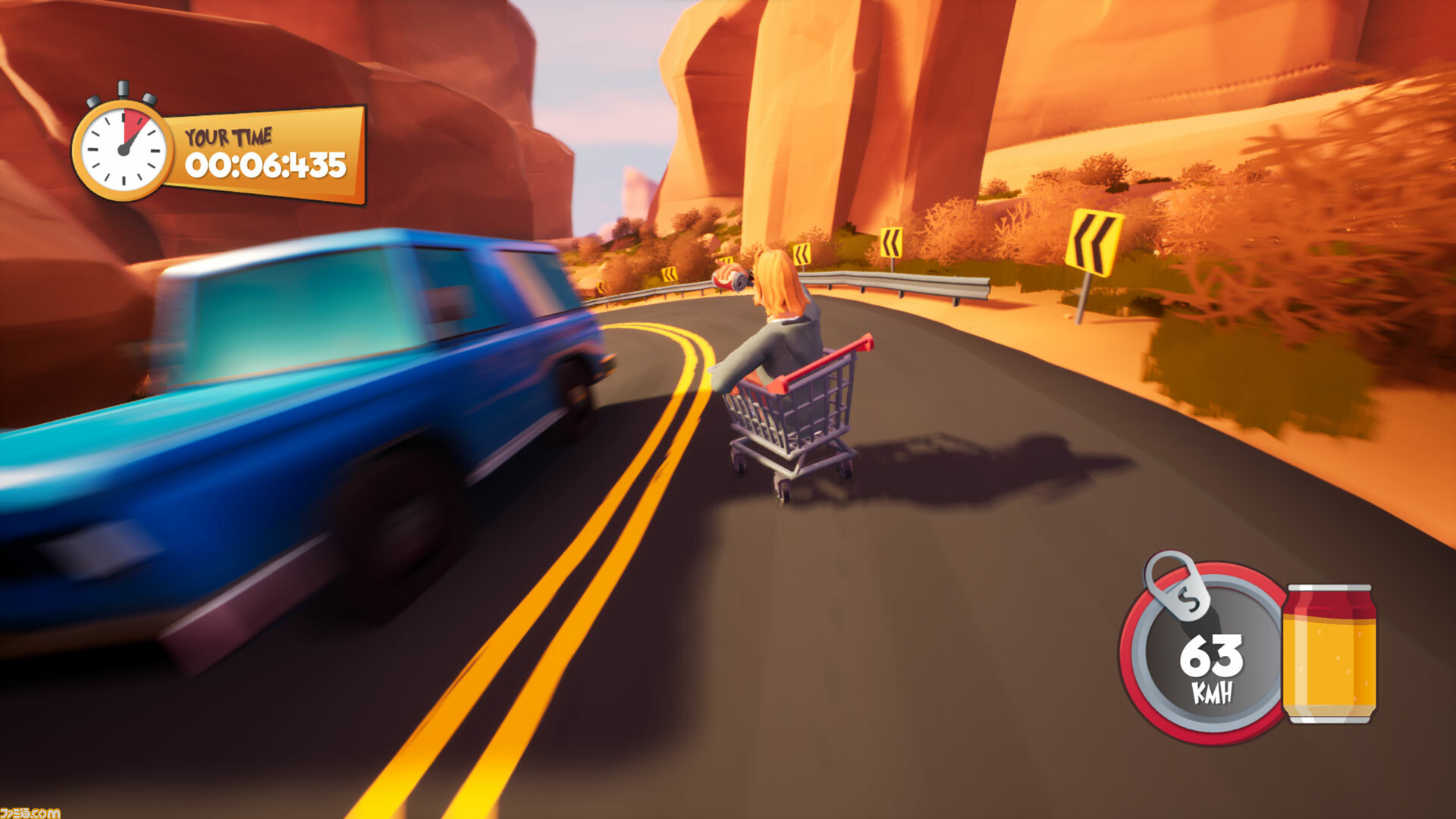 ショッピングカート限定レースゲーム『Slackers Carts of Glory』Steamページ公開。ブレーキなしのデンジャラスバトル