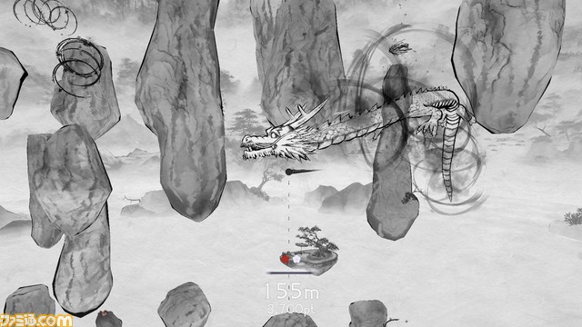 水墨山水画の世界を飛び回るジャンプアクション『点睛』完全版が本日(3/25)よりSteamで配信。条件達成でエンドレスプレイが解放可能に