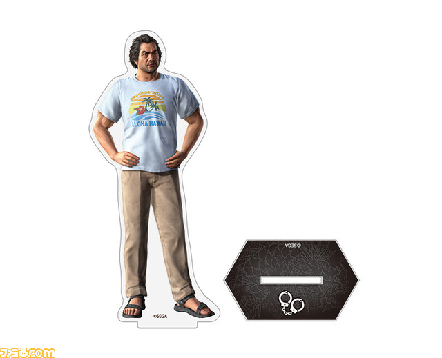 『龍が如く8』桐生一馬や春日一番とお揃いのTシャツやパーティメンバーたちのアクスタが登場。ハワイアンズとのコラボグッズがセガストアで発売