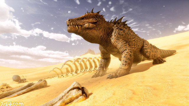 【ARK】砂漠と荒野を舞台にした新マップが本日（4/2）追加。ムカデ状の巨大生物“デスワーム”や強靭な顎を持つ恐竜“ファソラスクス”なども新登場