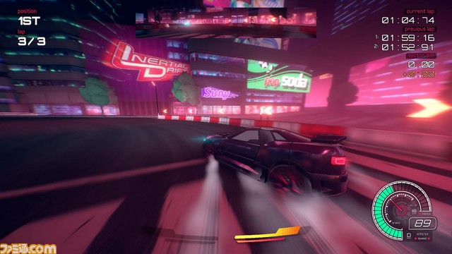 2本のスティックで新感覚のドリフトが楽しめる『Inertial Drift』Switch/PS4/PS5版が本日(4月11日)配信開始 。90年代風のレトロフューチャーを舞台に描かれるレースゲーム