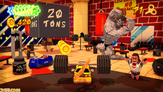 ニンテンドウ64風アクション『Yellow Taxi Goes Vroom』が4/10に配信開始。黄色いタクシーで縦横無尽に駆け回り、アイテムを集めよう