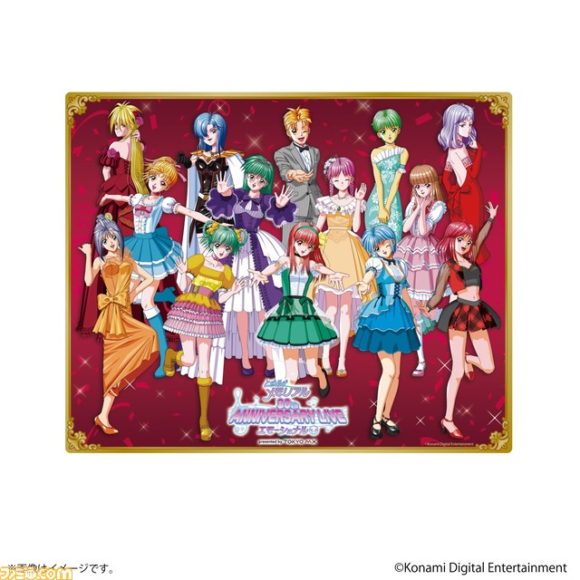 『ときメモ』30周年記念ライブグッズがエビテンで予約開始。藤崎詩織ら14キャラのイベントビジュアルやロゴを使用したアイテムが勢揃い