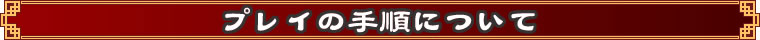 プレイの手順について