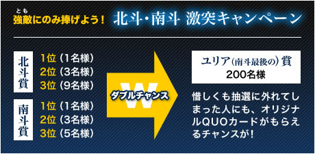 強敵（とも）にのみ捧げよう！北斗･南斗 激突キャンペーン