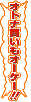オトナ買いもオーケー