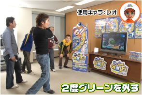 使用キャラ：レオ　2度グリーンを外す