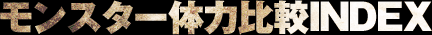モンスター体力比較INDEX
