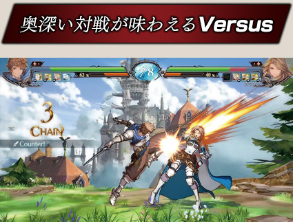 奥深い対戦が味わえるVersus
