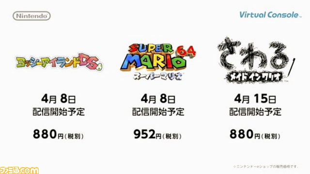 Wii UバーチャルコンソールにてDS、ニンテンドウ64のソフトが順次配信決定、『New スーパーマリオブラザーズ』『ドンキーコング64』などが配信開始_06
