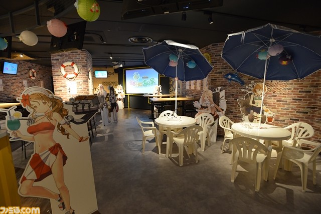 艦娘たちと夏を満喫! “『艦これ』×一番カフェ「秋葉原泊地」 艦娘だらけの海の家”内覧会リポート_01