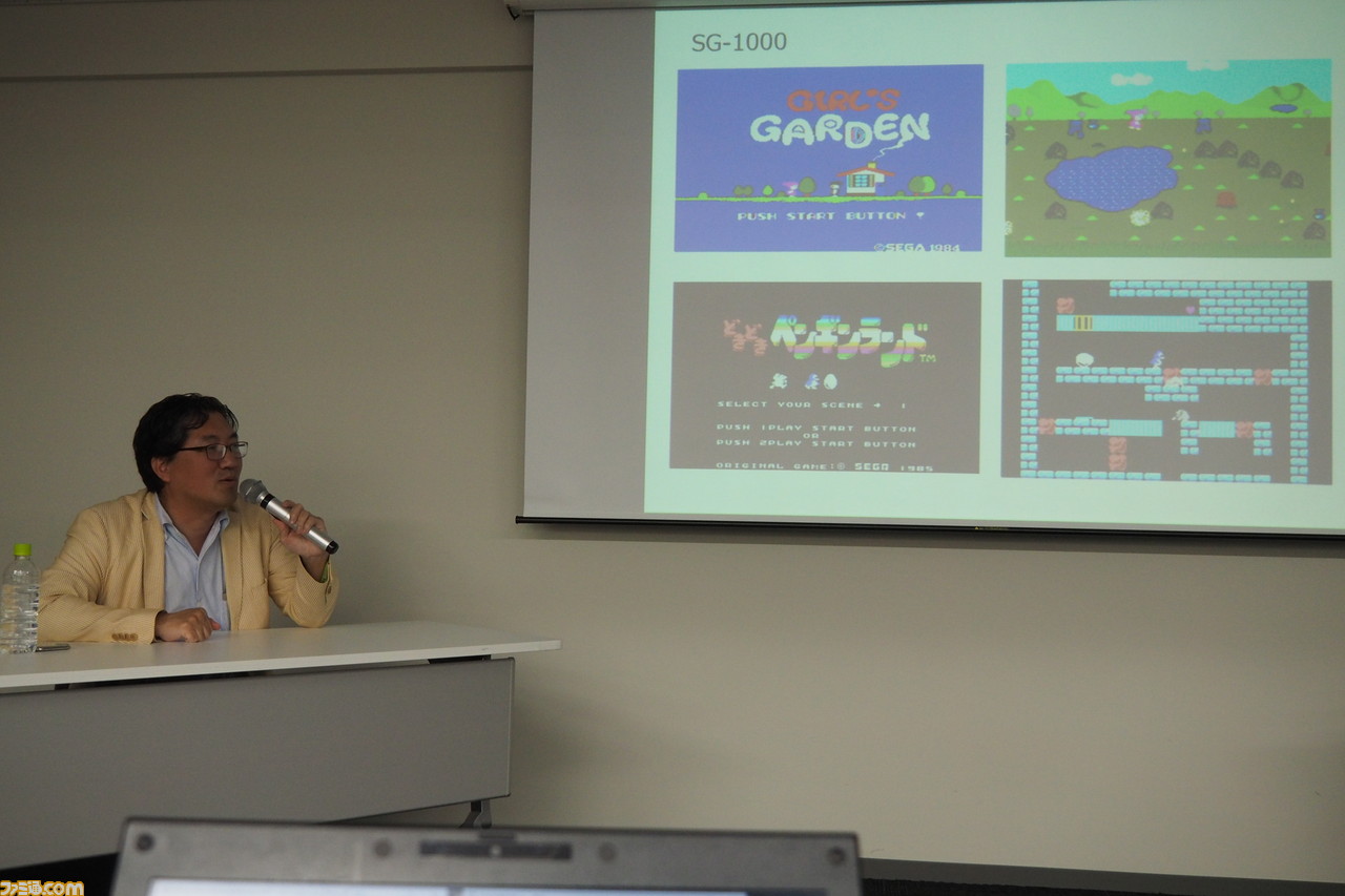 中裕司氏がセガハードの黎明期や自身が手掛けたタイトルについて熱く語った。第5回ゲームビジネスアーカイブをリポート_02