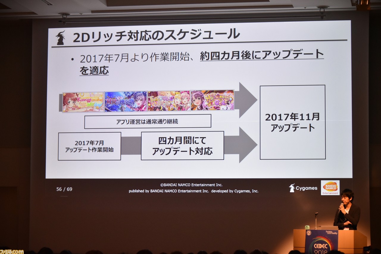 『デレステ』のアイドルたちがさらに輝く“リッチ”表現をどのようにして3ヵ月で実現したのか【CEDEC 2018】_26