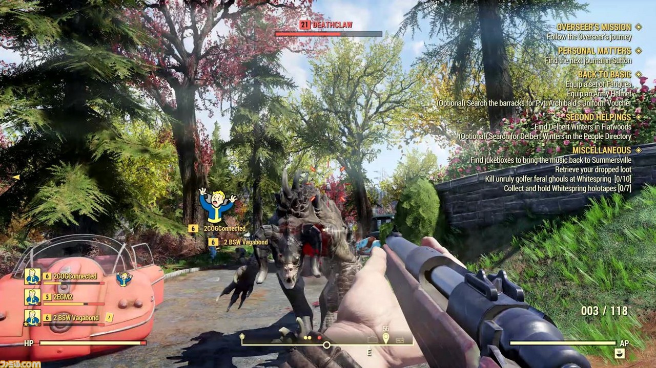 『Fallout 76』舞台となるウェストバージニア州で遊んできたぞ! リアルタイムになったV.A.T.S.やPvPの実際まで、ゲームプレイを一挙紹介_10