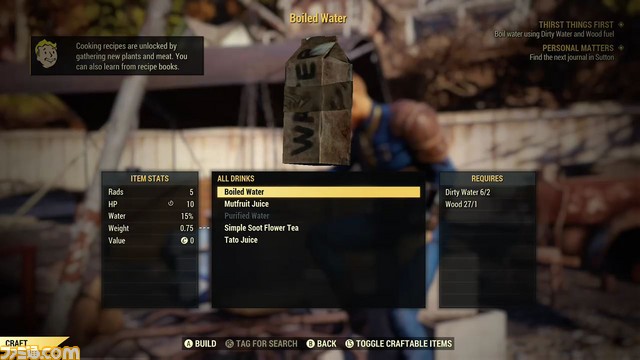 『Fallout 76』βテスト初日プレイリポート――核戦争後の廃墟でのハードなキャンプ&ゴミ拾い生活と、思わぬ出会いから始まる珍道中_07