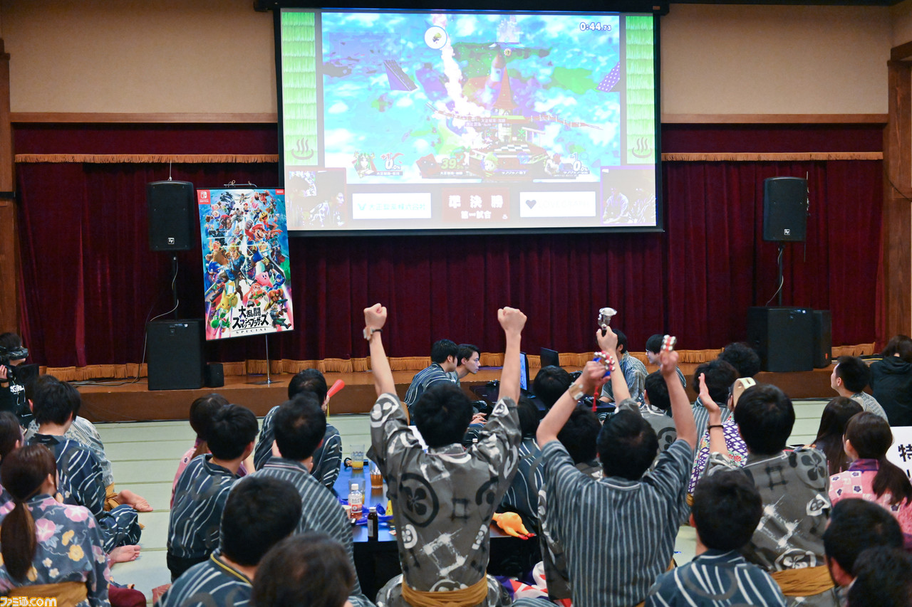 『スマブラSP』企業対抗戦、温泉でSIEや特許庁がにこやかに火花を散らしたバトルをリポート。桜井氏「大正製薬のパルテナはやばい」_37