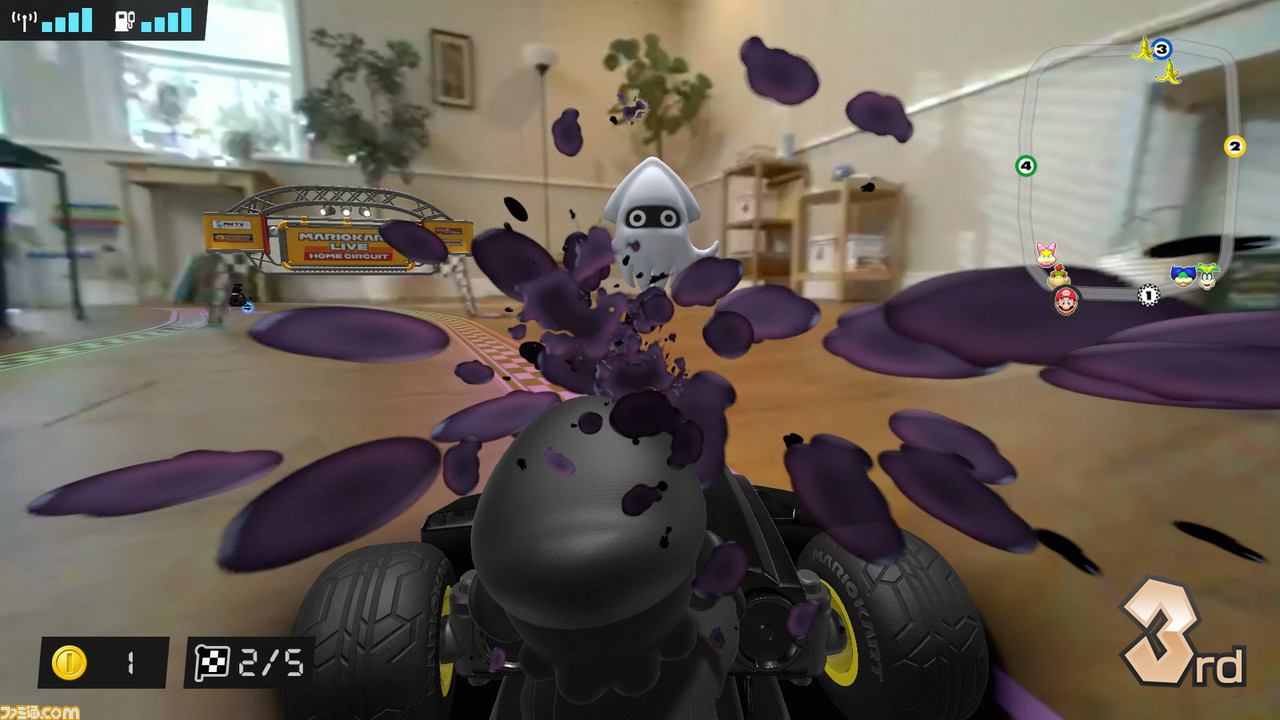 『マリオカート ライブ ホームサーキット』がSwitchで10/16発売。カメラ内蔵カート&ARで新たな『マリオカート』がお家にやってくる