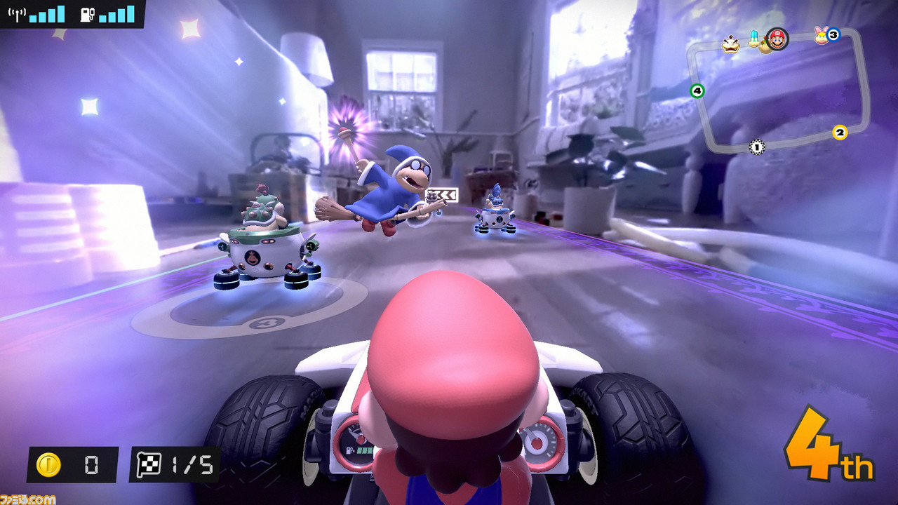 『マリオカート ライブ ホームサーキット』がSwitchで10/16発売。カメラ内蔵カート&ARで新たな『マリオカート』がお家にやってくる