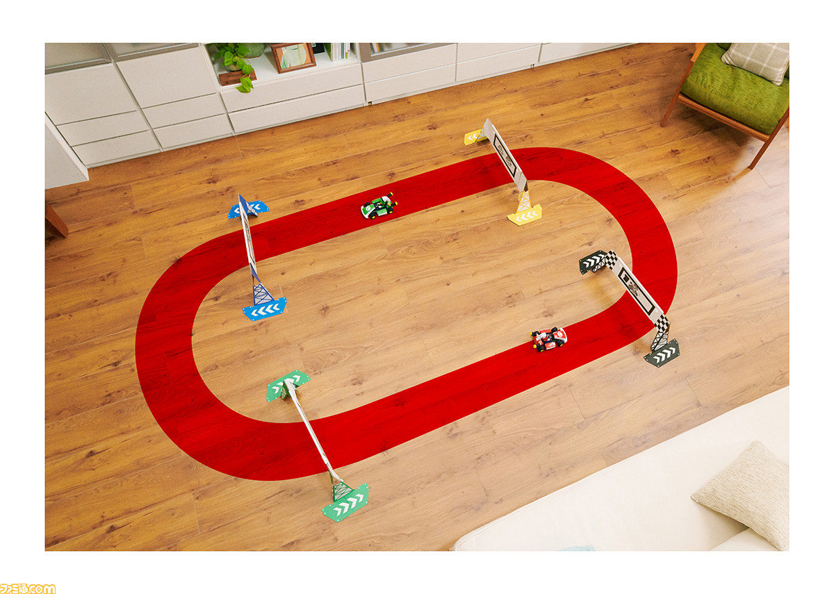 『マリオカート ライブ ホームサーキット』がSwitchで10/16発売。カメラ内蔵カート&ARで新たな『マリオカート』がお家にやってくる